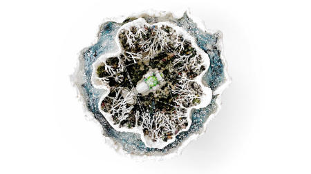 The Ice Storm Geode | Aerial view