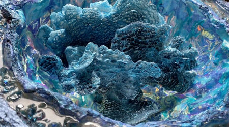 The Blue Coral Geode | Interior view 
