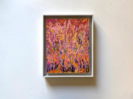 "Indian Paintbrush"| Scale view with artist's frame