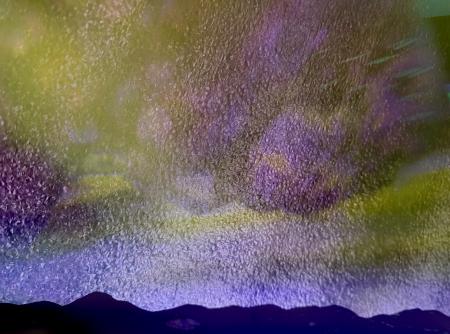 "1:10AM Phenomena Over The Berkshires" | From the series, SKIES | Painting and photography combined on archival silver metal prints | edition of 5 | sizes variable.