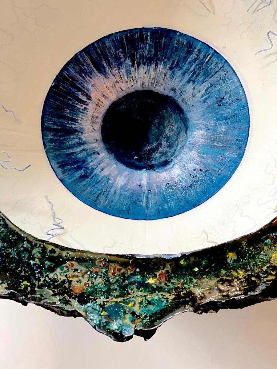 The Blue Iris Geode | Partial aerial view