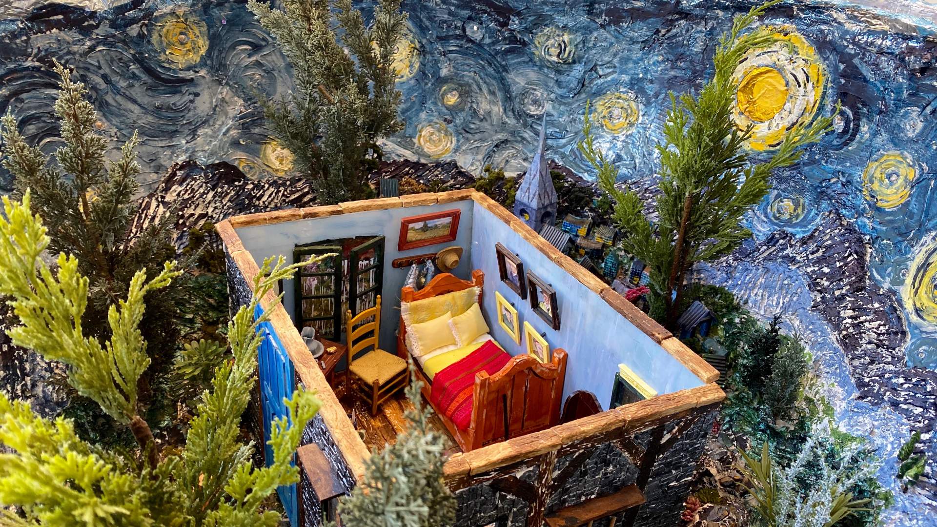 The Starry Night Geode | Interior view