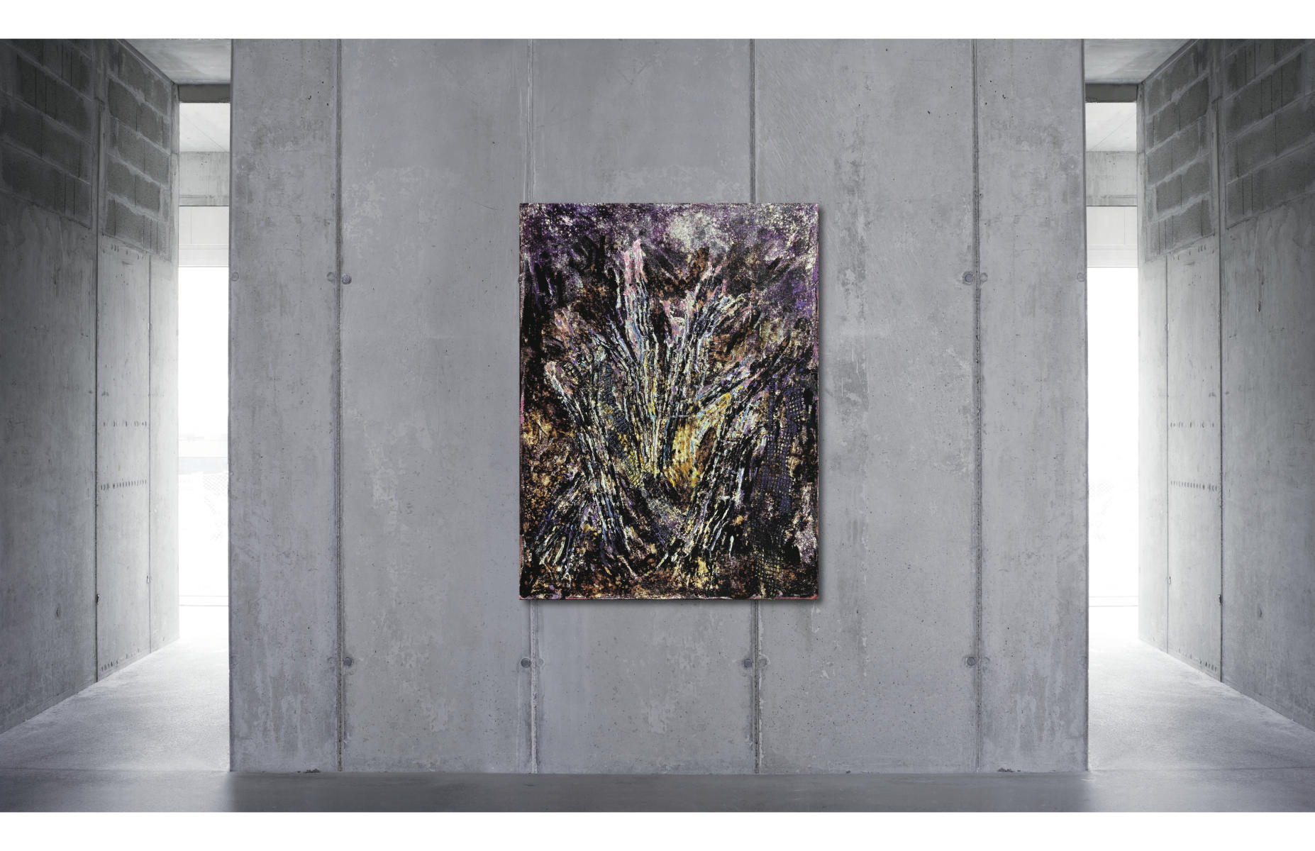 Shards | "Deep Purple Alert " | Approximate unframed scale view.