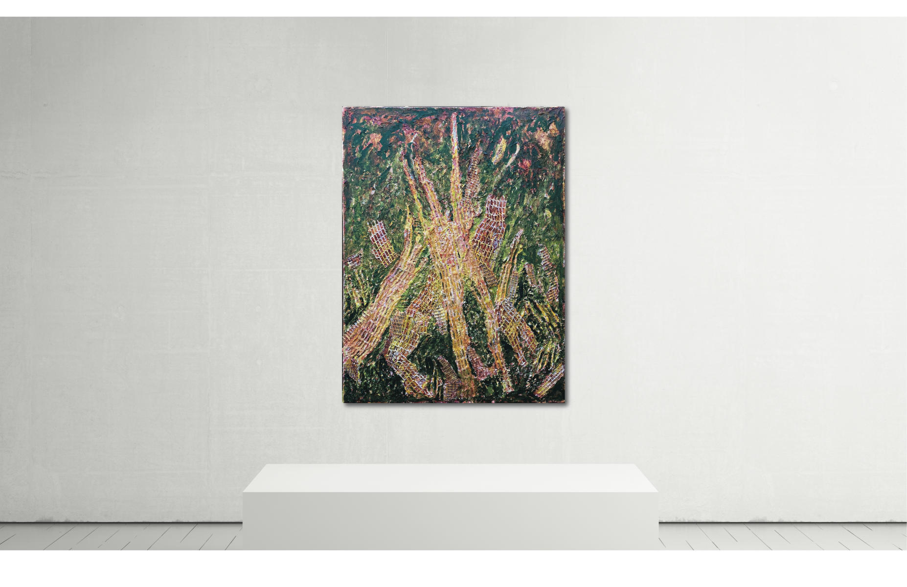 Shards | "Moss Green Alert" | Approximate unframed scale view