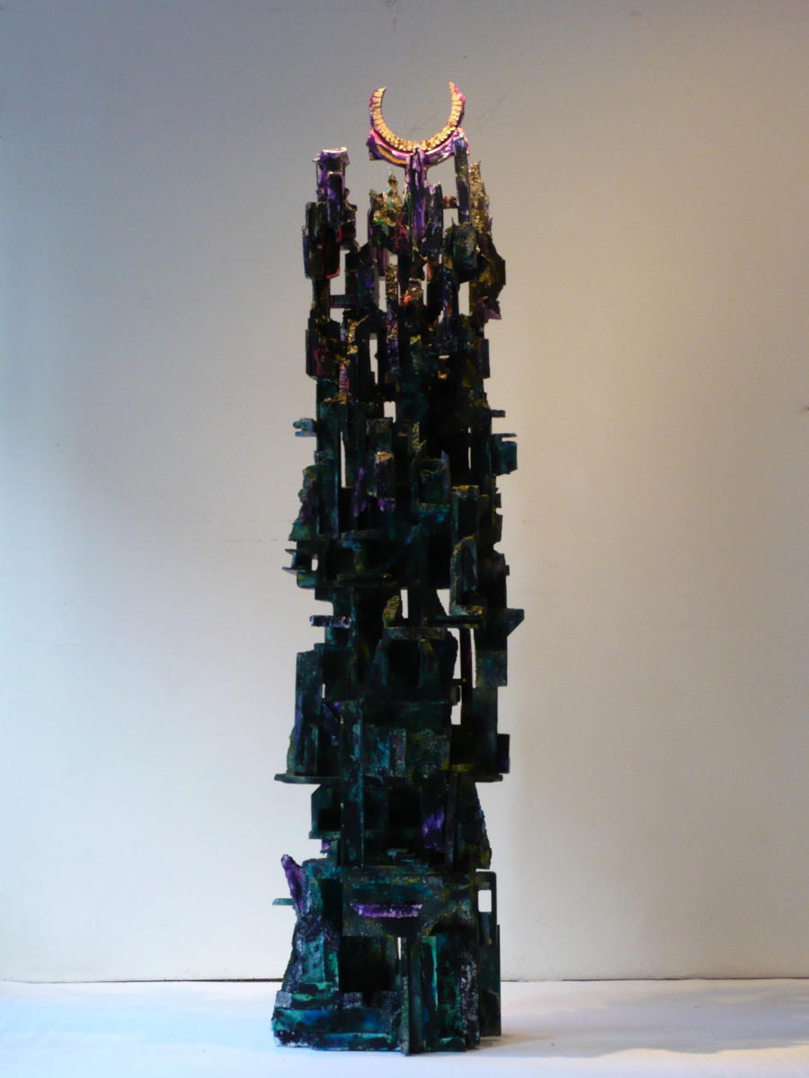 "Buyer's Remorse" | 2009 | Sculptural construction with discarded packaging materials | 30" X 78"