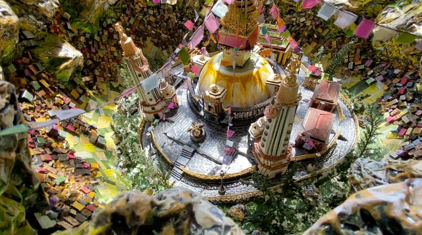 The Svayambhunath Geode | Partial interior view