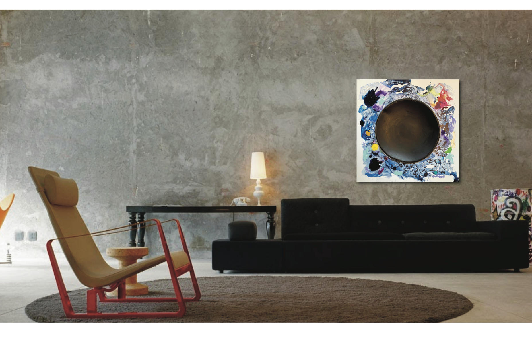 "Black Host" | Approximate unframed scale view