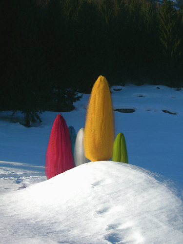 Cocoons | Installation view | Argentier, France, December, 2005