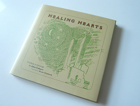 Healing Hearts, a non-profit hardcover book of drawings and text sent to every family worldwide who lost someone on 911.