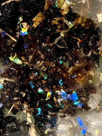 The Blue Iris Geode | Rim detail