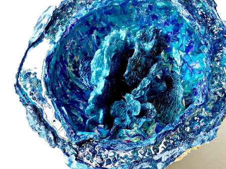 The Blue Coral Geode | Interior view 