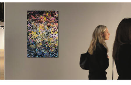 "Tupelo Rose Alert" | Approximate unframed scale view.