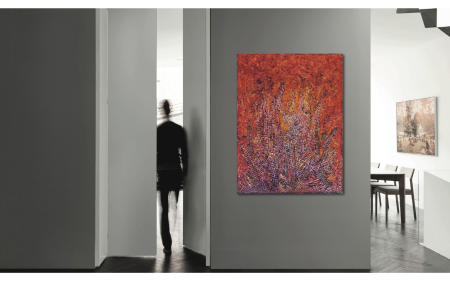 "Orange Alert" | Approximate unframed scale view