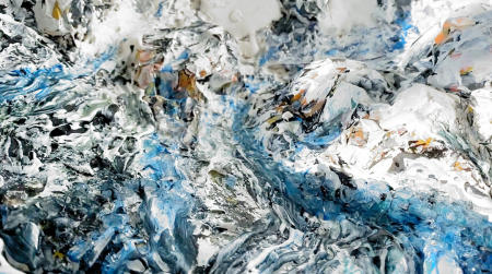 The Himalaya Geode | Partial interior view with glacier melt