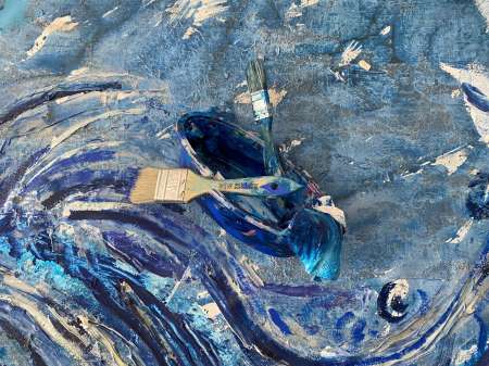 Phenomena | "The Wave" | Detail view with boat and oars