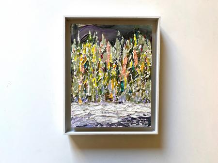 "First Ice" | Scale view with artist's frame