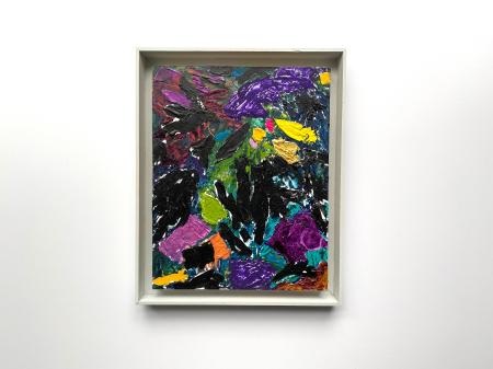 "Spring & Lafayette" | Scale view with artist's frame
