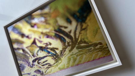  "Over Lavender" | Artist proof in float frame.