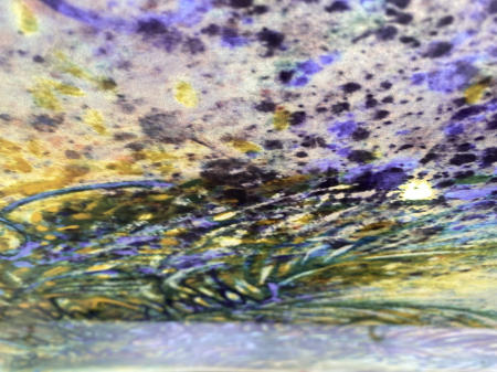 "3PM Over First Snow" | From the series SKIES | Painting and photography combined on archival Vibrachrome silver metal prints | edition of 5 | sizes variable.