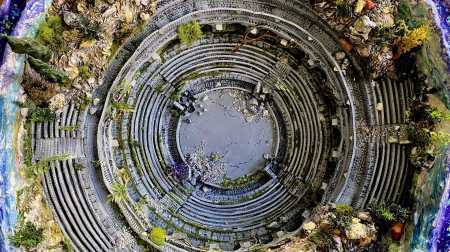 "The Colosseum Geode" | ariel view