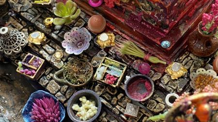 The Blood Stupa Geode | Interior detail