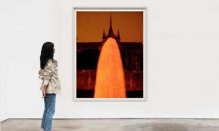 "Orange Apparition On The Quai Des Grands Agustines" | Scale view