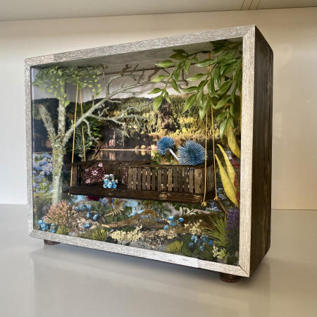 "The Azores Box | A multimedia diorama | 14" X 11.5" X 6"