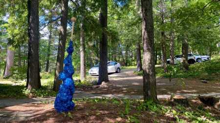 "Small Dark Blue" SUGAR STICK | private residence, Muskoka, Ontario